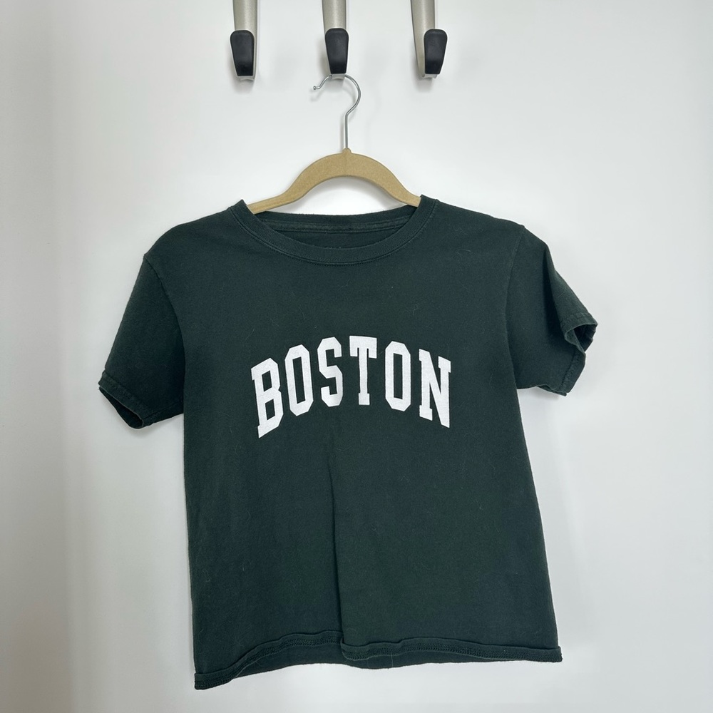 Brandy Melville Boston Green Basic Top